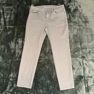 Michael Kors Jeans Womens 8 Gray Denim Cotton Stretch Pocket Preppy Straight Leg